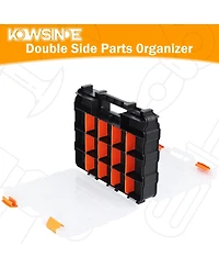 Xdovet Double Side Tool Organizer 34 Compartments Removable Dividers