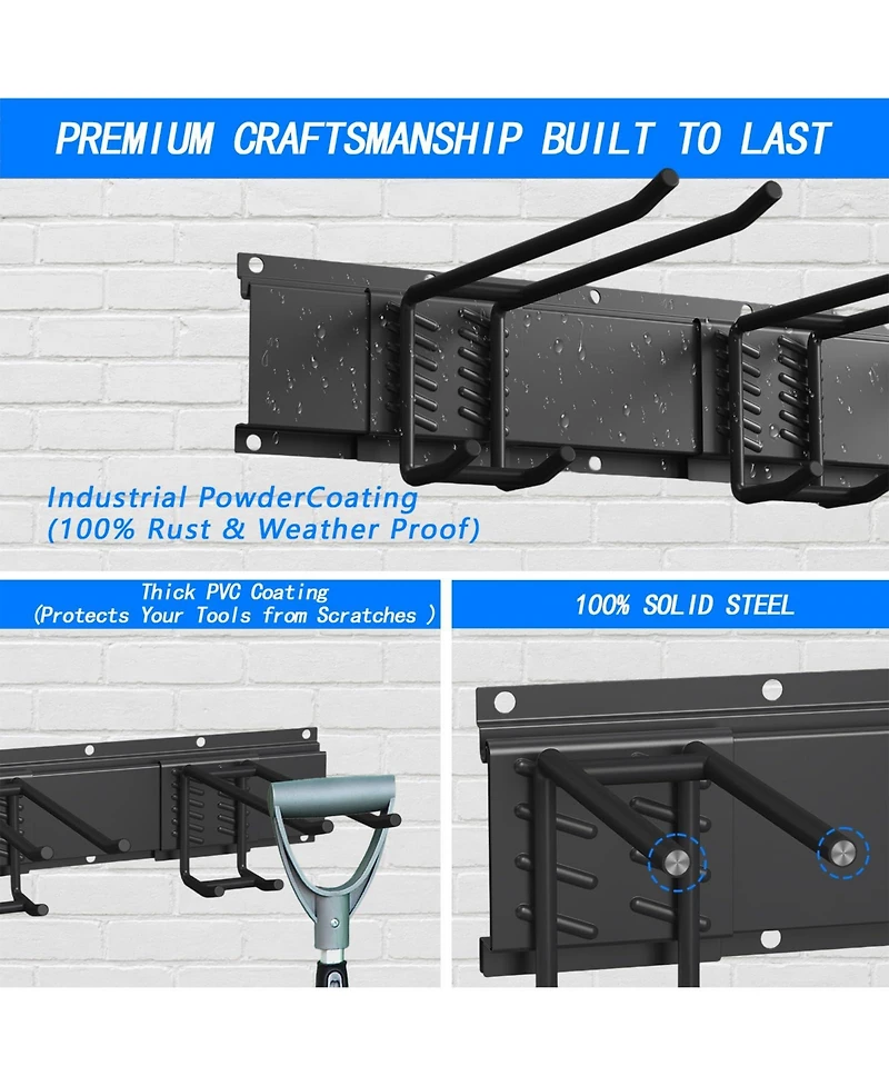 Xdovet Organizer Wall Mount Garden Yard Shed Workshop