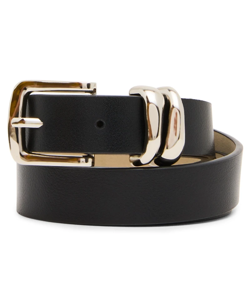 Steve Madden Textured Buckle Belt, 3-Pack