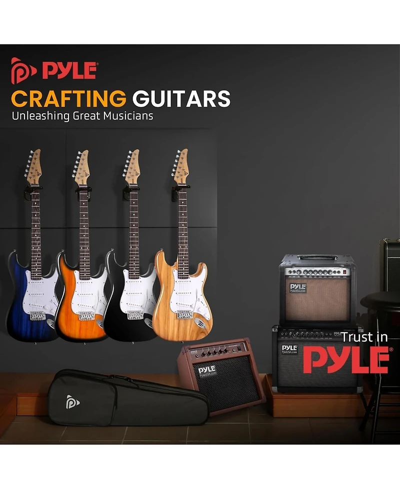 Pyle 39" 6-String Classical Acoustic Guitar for Beginners & Adults with Accessory Kit, Natural Finish