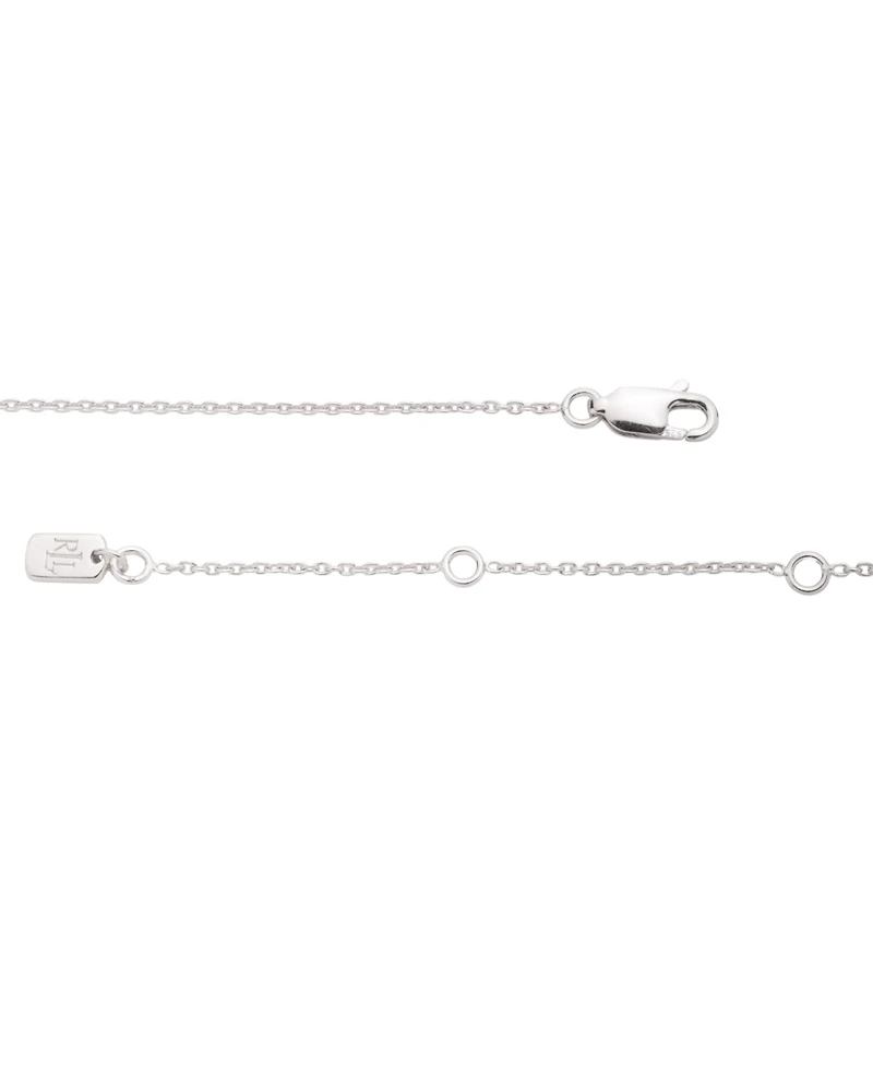 Lauren Ralph Lauren Sterling Silver-Plated Anchor Motif Necklace