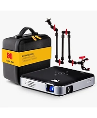 Kodak Luma 150 Pico Projector, Rechargeable Ultra Mini Projector with Overhead Tripod & Case