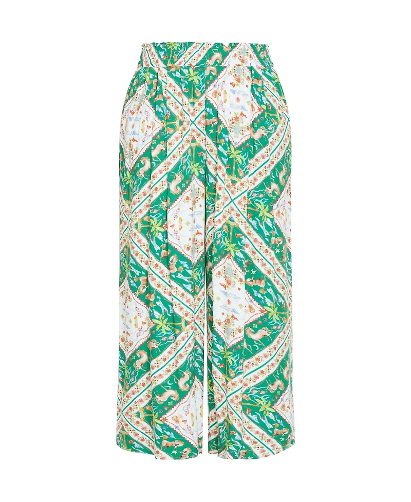 City Chic Women's Plus Jayla Prairie Print Pant
