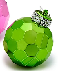 Holiday Lane Whimsy Shatterproof Dimensional Ball Ornaments, Set of 3, Macy's Exclusive