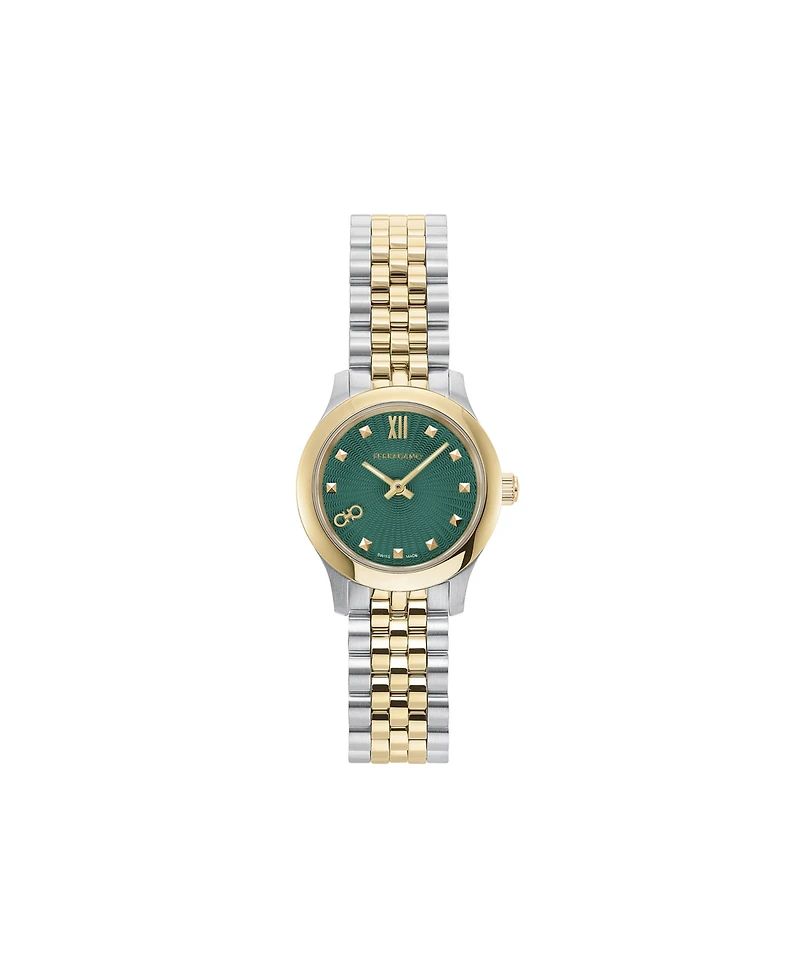 Ferragamo Women's Duo Mini Two-Tone Stainless Steel Bracelet Watch 25mm