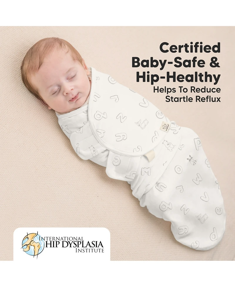 KeaBabies 3pk Soothe Zippy Baby Swaddles 0-6 Months, Newborn Sleep Sacks, Zipper Swaddle, Wearable Swaddle Blanket