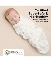 KeaBabies 3pk Soothe Zippy Baby Swaddles 0-6 Months, Newborn Sleep Sacks, Zipper Swaddle, Wearable Swaddle Blanket