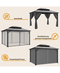 gaomon 10' x 12' Hardtop Gazebo