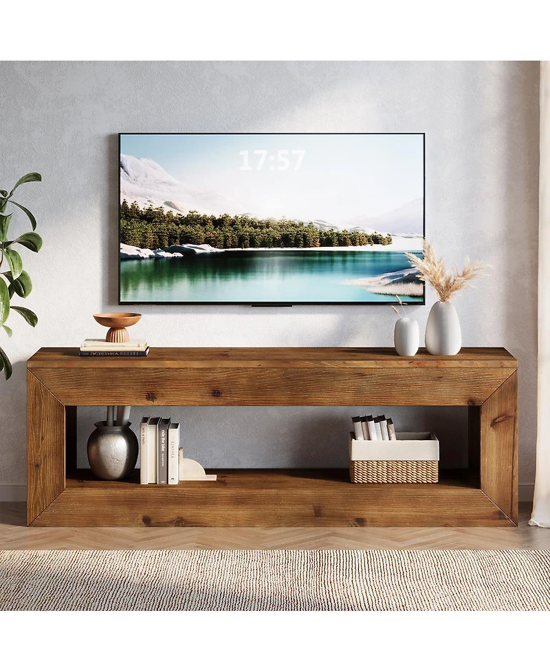 Tribesigns 47" Solid Wood Tv Stand For 32/43/55" Tvs