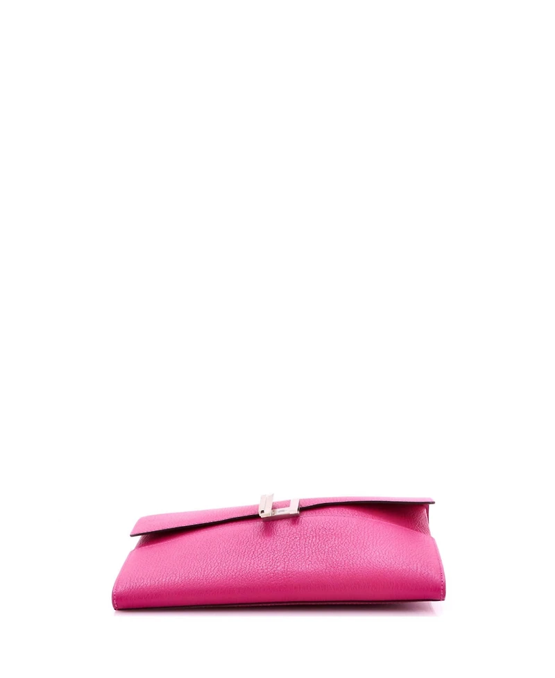 Pre-Owned HERMES Cinhetic Clutch Chevre Mysore
