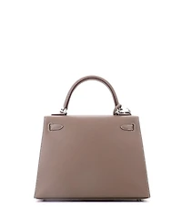 Pre-Owned HERMES Kelly 25 Handbag Madame with Palladium Hardware