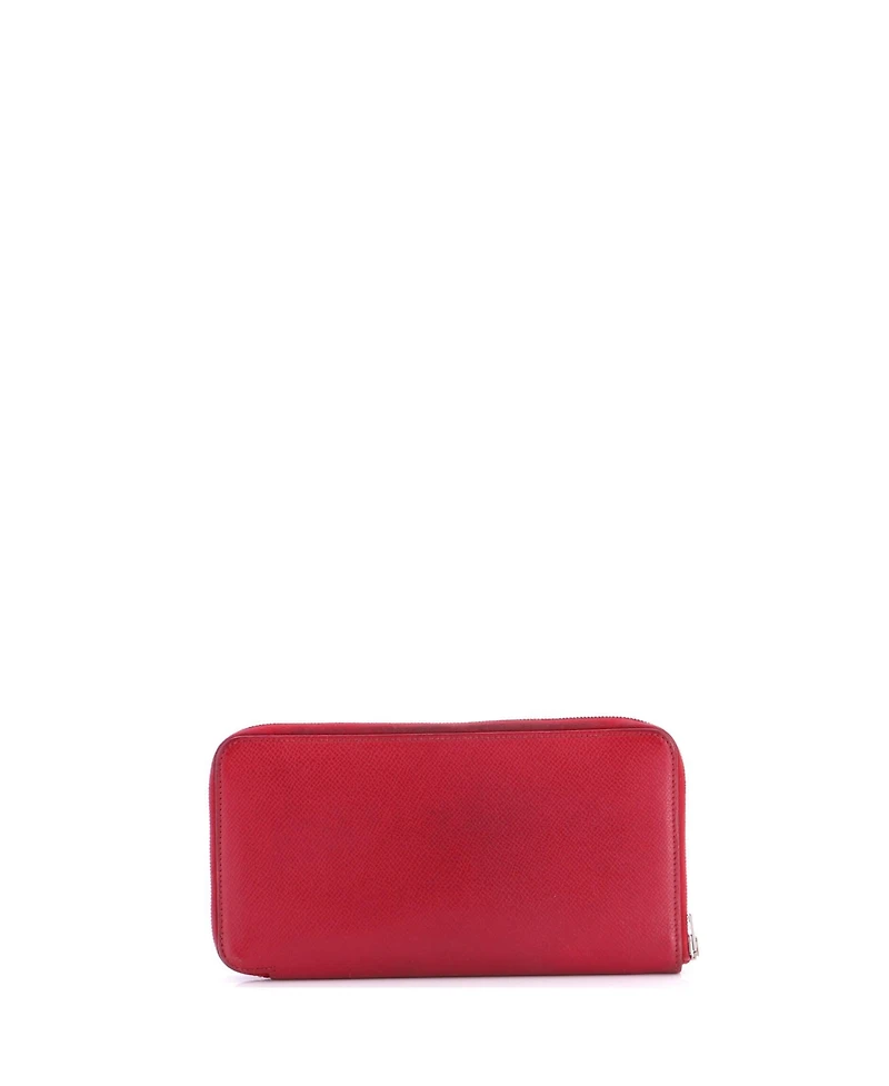 Pre-Owned HERMES Long Azap Zip Around Wallet Silk'in Epsom