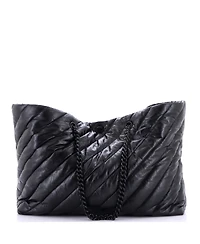 Pre-Owned Balenciaga Crush Carry All Chain Tote Quilted Leather