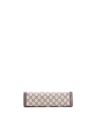 Pre-Owned Gucci Small Ophidia Chain Shoulder Bag Grommet Gg Coated Canvas