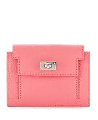 Pre-Owned HERMES Kelly Pocket Compact Wallet Chevre Mysore