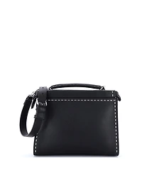 Pre-Owned Fendi Mini Selleria Peekaboo Fit Bag Leather with Laser Cut Detail