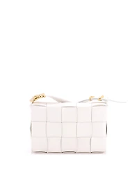 Pre-Owned Bottega Veneta Cassette Crossbody Bag Maxi Intrecciato Grained Leather