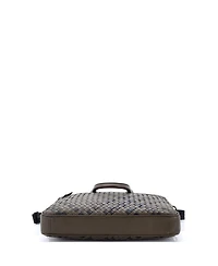 Pre-Owned Bottega Veneta Large Convertible Front Zip Briefcase Intercciato Nappa