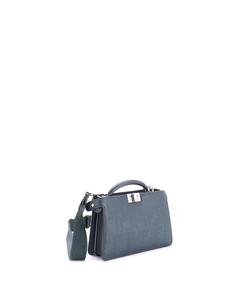 Pre-Owned Fendi Peekaboo ISeeU XCross Bag Zucca Leather