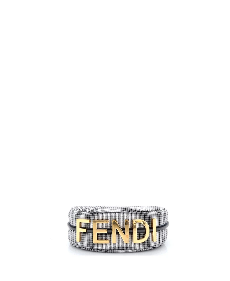 Pre-Owned Fendi Small Fendigraphy Bag Houndstooth Wool