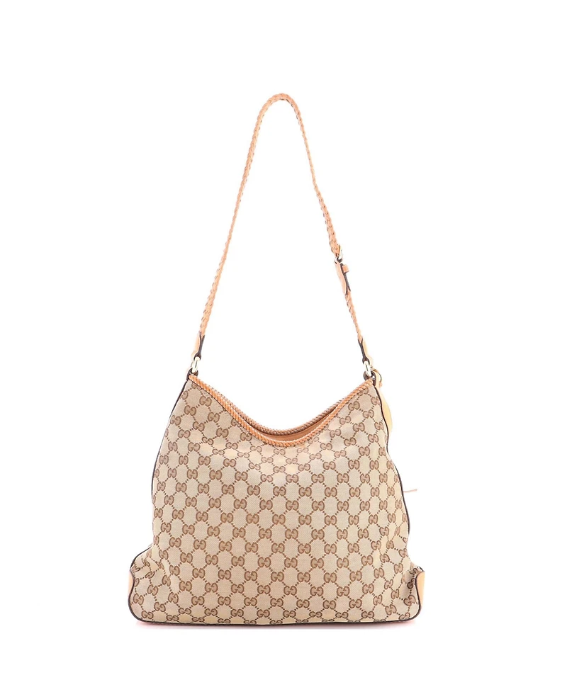 Pre-Owned Gucci Medium Marrakech Hobo Gg Canvas