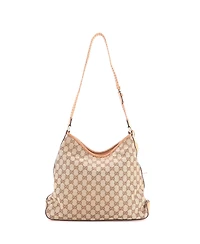 Pre-Owned Gucci Medium Marrakech Hobo Gg Canvas