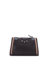 Pre-Owned Dolce & Gabbana Small Amore Flap Shoulder Bag Leather with Suede