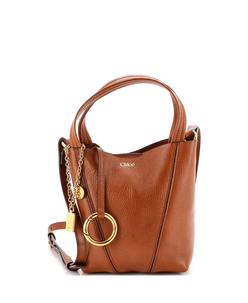 Pre-Owned Chloe Small Spin Tote Leather