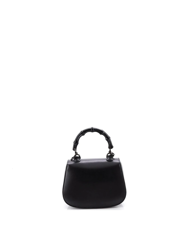 Pre-Owned Gucci Mini Bamboo 1947 Top Handle Bag Leather