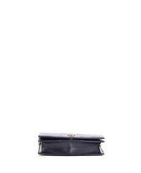 Pre-Owned Gucci Crystal Cat Wallet on Chain Guccissima Leather