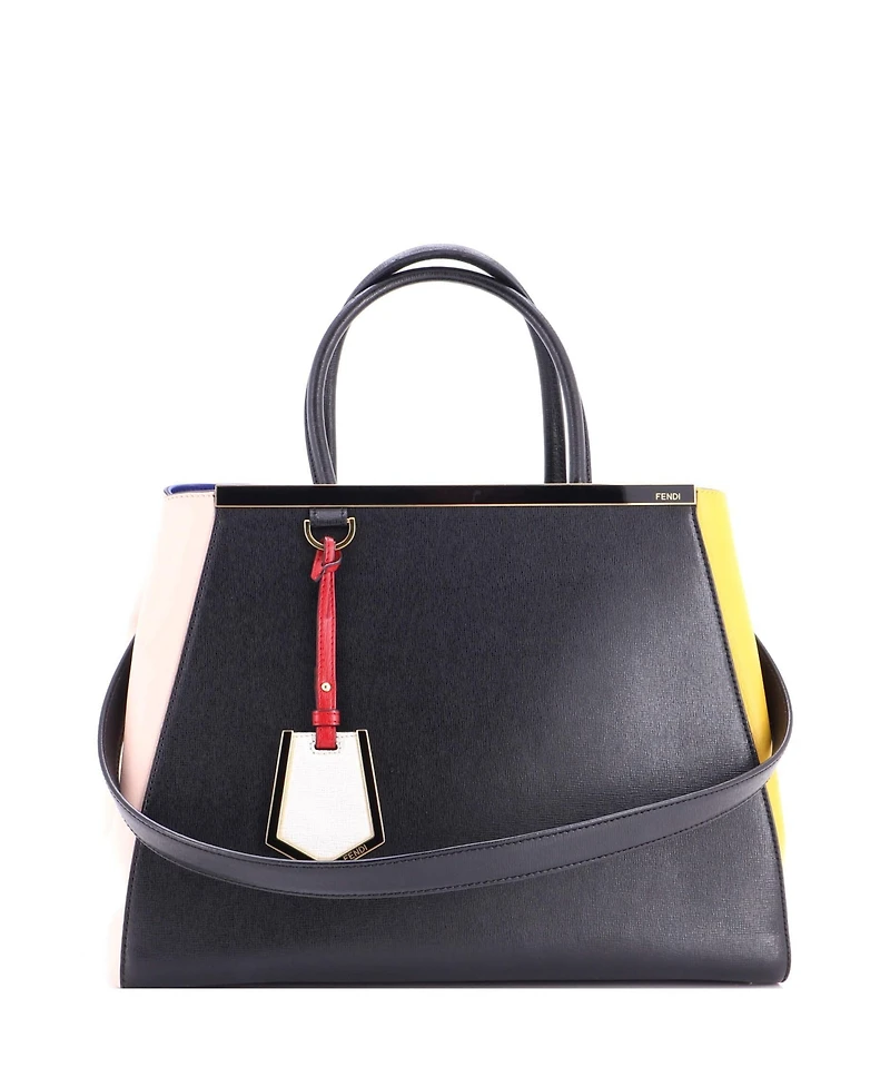 Pre-Owned Fendi Medium 2Jours Bag Leather