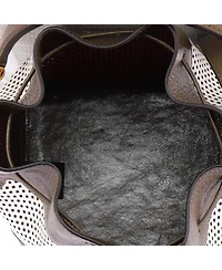 Pre-Owned Fendi Small Mon Tresor Bucket Bag Perforated Leather