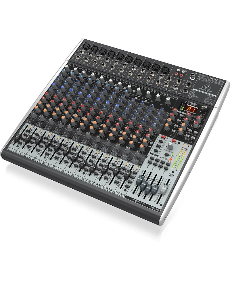 Behringer Xenyx X2442USB Premium 24-Input 4/2-Bus Mixer with Xenyx Mic Preamps and Compressors, British EQs