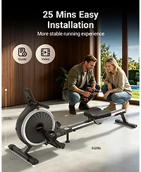Harison Rowing Machine for Home, Magnetic Rowing Machine with 16 Resistance Levels (Hrm-W11)