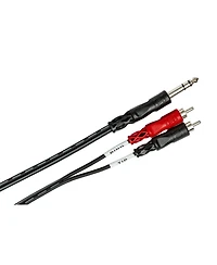 Hosa Technology 2x 6.6' (2 Meters) Stereo 1/4" Male to Two Rca Male Y-Cable