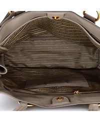 Pre-Owned Prada Large Side Zip Shopper Tote Vitello Daino