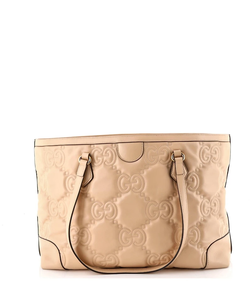Pre-Owned Gucci Medium Ophidia Open Tote Gg Matelasse Leather