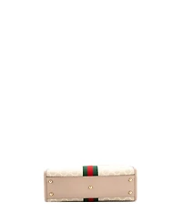 Pre-Owned Gucci Small Ophidia Cut Out Handle Bag Gg Coated Canvas with Leather