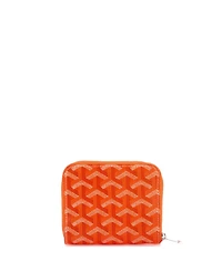 Pre-Owned Goyard Pm Matignon Zip Wallet Coated Canvas with Leather