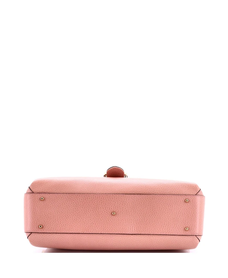 Pre-Owned Gucci Medium Interlocking Top Handle Bag Leather