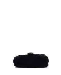 Pre-Owned Gucci Small Gg Marmont Flap Bag Matelasse Shearling