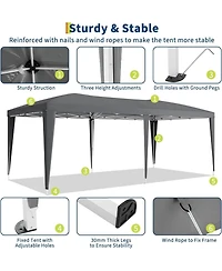 gaomon 10x20 Feet Heavy-Duty Pop Up Canopy Tent with 6 Removable Sidewalls Adjustable Commercial Outdoor Tent for Parties Weddings and Events