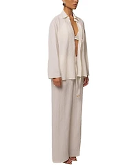 Jluxlabel Women's Unwind Tie-Front Blouse