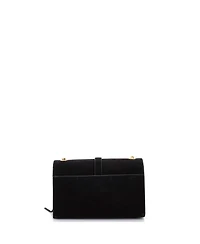 Pre-Owned Saint Laurent Small Classic Monogram Fringe Crossbody Bag Suede