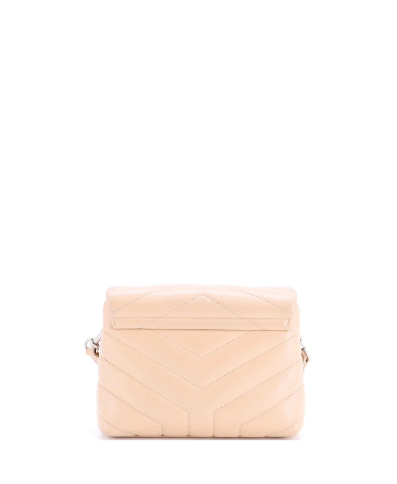 Pre-Owned Saint Laurent Toy Loulou Shoulder Bag Matelasse Chevron Leather