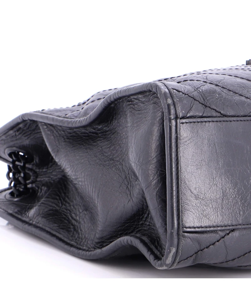 Pre-Owned Saint Laurent Medium Niki Shopping Tote Matelasse Chevron Leather