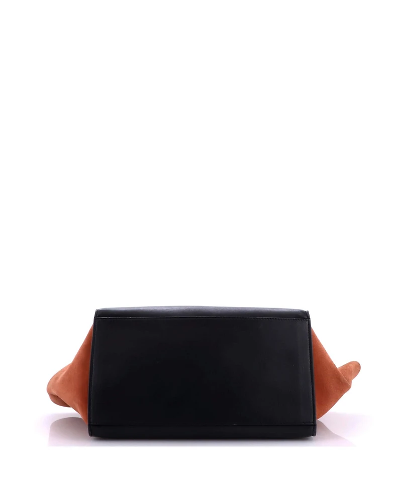 Pre-Owned Celine Medium Tricolor Trapeze Bag Leather