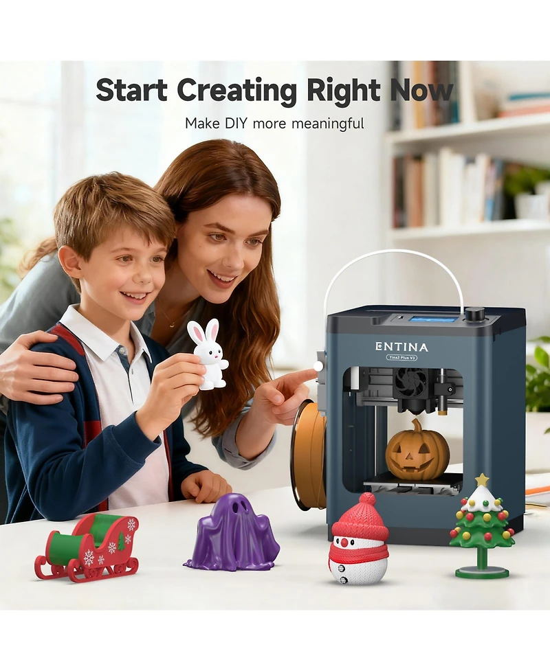 Ltmate Smart 3D Printers,Fully Assembled, for Kids and Beginners with WiFi High Precision 3D Printing, Auto Leveling