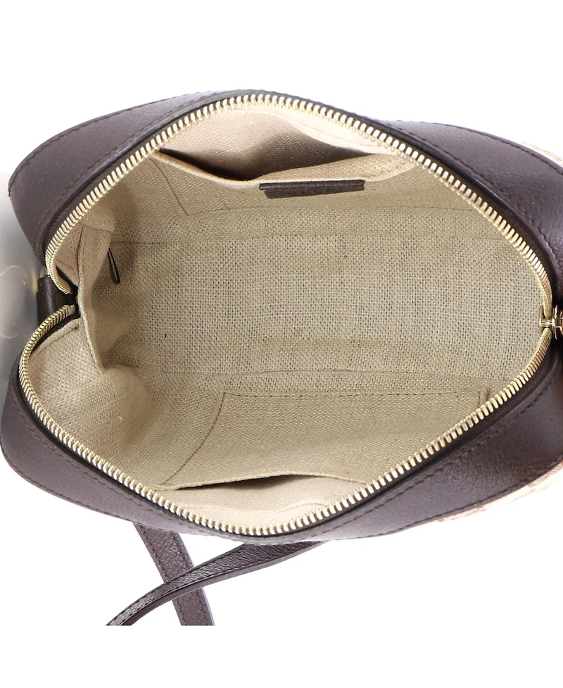 Pre-Owned Gucci Bee Web Camera Bag Gg Canvas