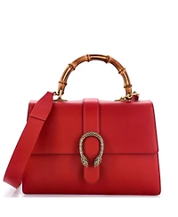 Pre-Owned Gucci Large Dionysus Bamboo Top Handle Bag Leather